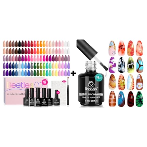 Beetles Fall Gel Nail Polish Set Vibrarnt Holiday 55 Colors