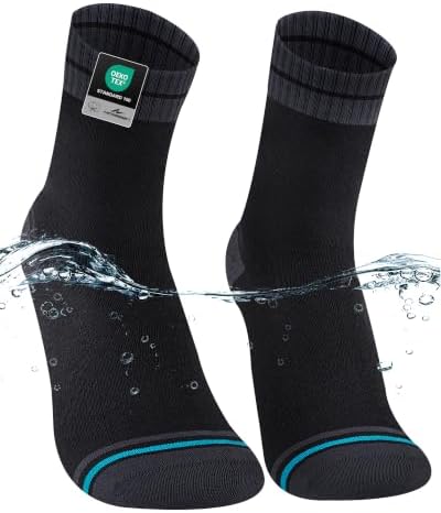 Niorasen Wasserdichte Wandersocken Herren, Leichte und Bequeme Trail-Socken | Wasserfeste Socken mit Schutz unterhalb des Bündchens für Wandern, Angeln, Camping und feuchte Outdoor