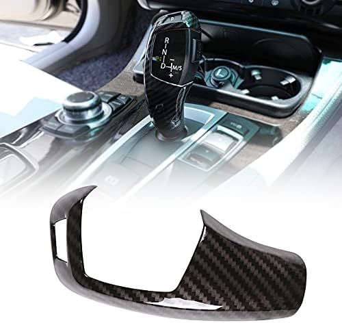 Carbon Fiber Gear Shift Knob Cover Trim Carbon Fiber Sticker Car Interior Decor Replacment for B-M-W F20 F30 F31 F34 1 2 3 4 5 7 Series