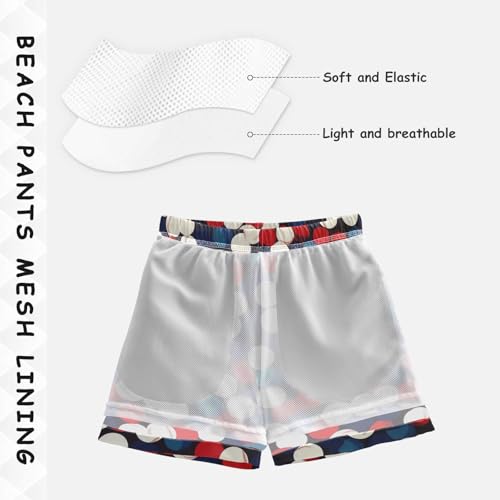 Boys Beach Board Shorts Baseball Ball Sport Swim Trunk Teen Swimwear 8-16Y Multicolor4