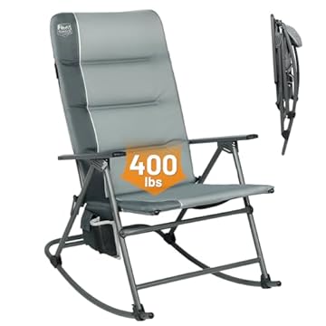high back rocker camping chair