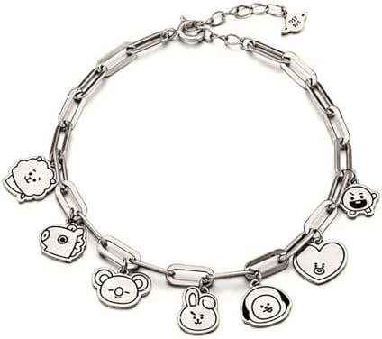 Mshion Charm Bracelet Women's Stainless Steel Bracelets Pendant Link Jewelry Holiday Gifts