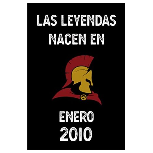 Las leyendas nacen en enero 2010: cuaderno de cumpleaños, regalos de cumpleaños para niños, niñas, cumpleaños 11 años, 6 "x 9" pulgadas, 120 páginas.
