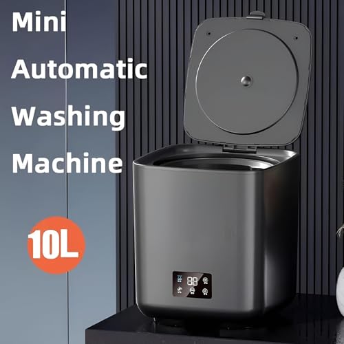 Lavadora compacta con ajustes de velocidad ajustables y pantalla táctil de control 5