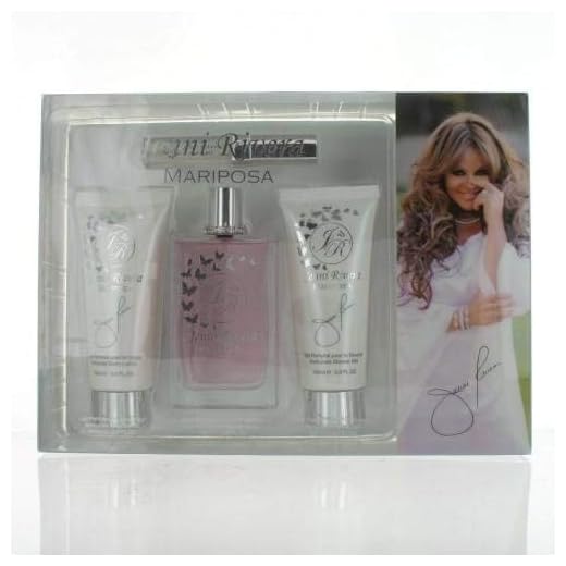 Mariposa By Jenni Rivera 4 Piece Gift Set - 3.4 Oz Eau De Perfume Spray, 3.3 Oz Perfumed Body Lotion, 3.3 Oz Perfumed Sh