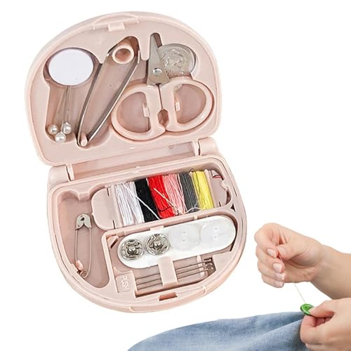 Kit de costura – Máquina de coser | Compact Mini S | Pequeña máquina de coser | Juego de suministros de costura compacto con bobina de 6 colores | Suministros de costura para el hogar, viajes, camping Kit de costura – Máquina de coser | Compact Mini S | Pequeña máquina de coser | Juego de suministros de costura compacto con bobina de 6 colores | Suministros de costura para el hogar, viajes, camping