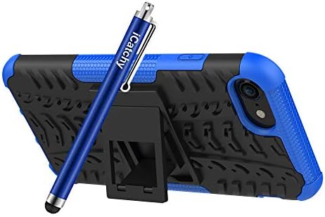 iCatchy For iPhone SE 2022 5G Case iPhone SE 2020 Case,iPhone 8 Case,iPhone 7 Case Heavy Duty Hard Tough Dual Layer Hybrid Shockproof Cover compatible For SE 2022 5G Case iPhone SE 2020 Case (Blue)