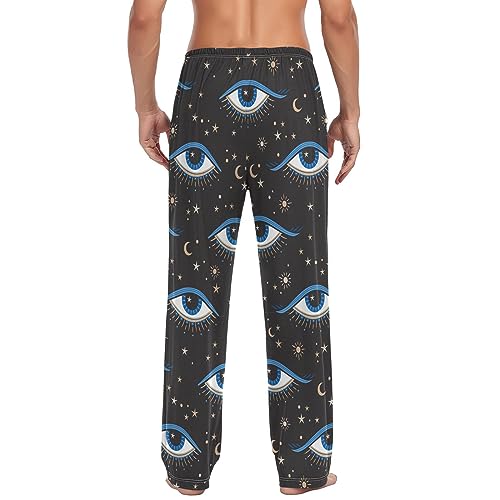 Magic Evil Eye Pajama Pants Ethnic Tribe Star Galaxy Men's Pajama Bottoms Lounge Sleepwear PJs Casual Sleep Pants XL2