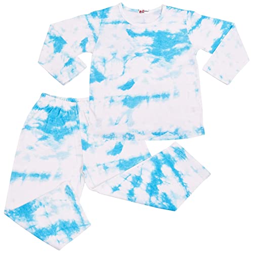Pyjamas tie dye pour filles de 2 à 13 ans ensemble loungewear doux