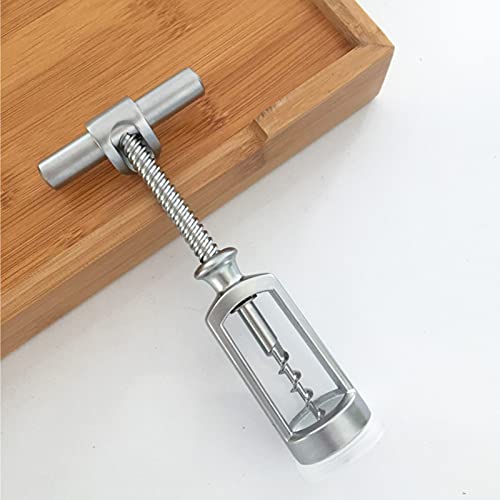 Abridor de garrafa de vinho sem esforço, saca-rolhas e furador manual para cozinha em casa, abridor
