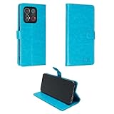 caseroxx Bookstyle Handytasche für Emporia Smart 6 / ME.6 in hellblau – Klapphülle mit Kreditkartenfächern, Magnetverschluss, Standfunktion und R&umschutz