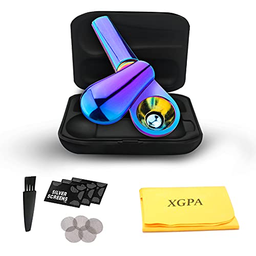 Journey Pipe Mini Pipe Portable Creative Small Tools Pipe with Stainless Steel Screen fiters,Good Gift (Colorful)