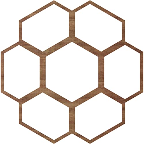 Image of Ekena Millwork 32 inchOD x 11 1 /4 inchID x 3 /8 inchT Florin Wood Fretwork Pierced Ceiling Medallion, Walnut