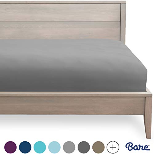 Bare Home Fitted Bottom Sheet Twin Extra Long - Premium 1800 Ultra-Soft Wrinkle