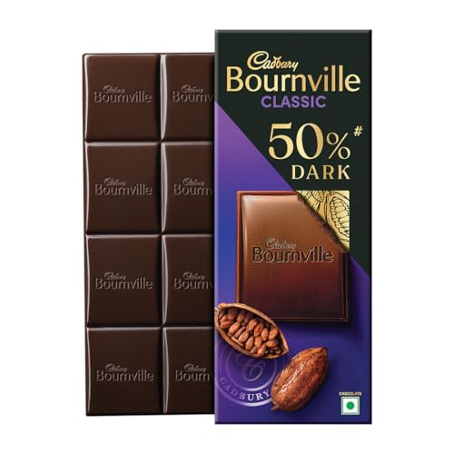 Cadbury Bournville Rich Cocoa 50% Dark Chocolate Bar, 75 Gm