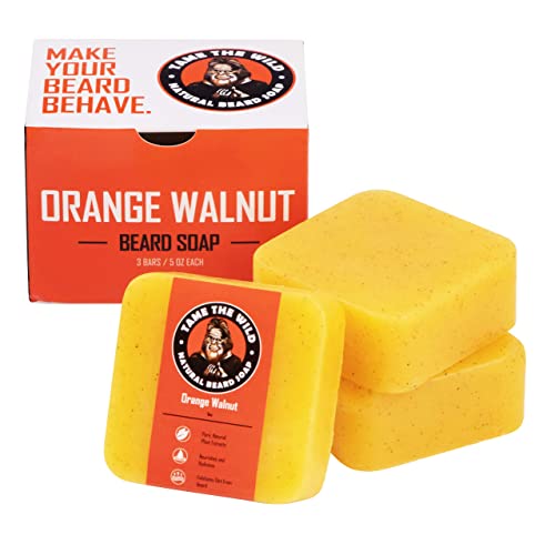 Tame The Wild Premium Beard Wash For Men - Natural Beard Soap - Beard Shampoo & Conditioner - Mens Face Wash & Body Scrub - Made Of Shea Butter & Coconut Oil - 3 Pack Set Of 5Oz Beard Bars #TOP7