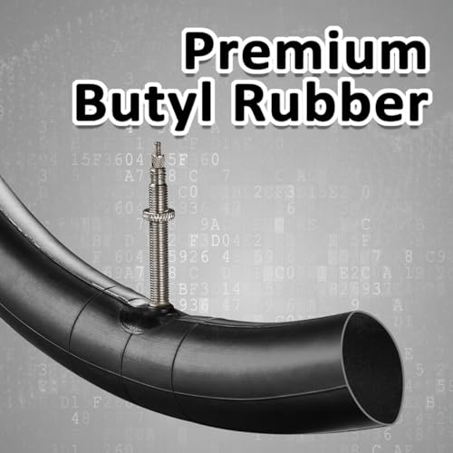 Image of 4-Pack Road Bike Tubes 700 x 23c /25c 28c /32c 35c /43c - Butyl Rubber 700c Bike Tube Replacement - Presta /Schrader - 48mm / 60mm