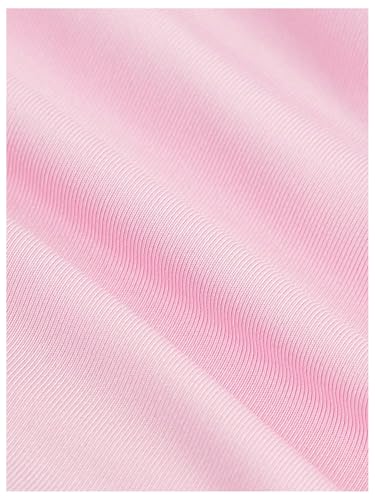 OYOANGLE Girl's Strapless Tube Top Ribbed Knit Ruched Cropped Bandeau Cute Summer Tops4