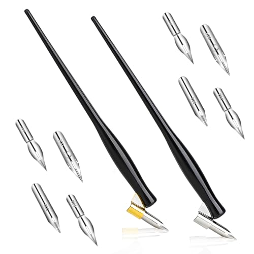 Oblique Calligraphy Dip Pen Set (10PCS)