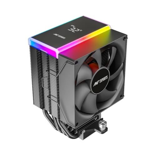 Image of Ant Esports V4 Digital CPU Air Cooler CPU Fan with LED Temperature Display & ARGB|90mm FAN| Support Intel - LGA1851 / 1700 /1200 AMD - AM5 / AM4