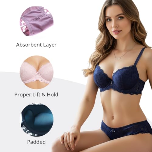 Image of Women's Floral Lace Lingerie Set | Bra and Panty Set | Lace Teddy Strap Babydoll Bodysuit Bra Panty Lingerie | Bikini Lingerie Babydoll Set for Honeymoon Couple Special Wedding Night