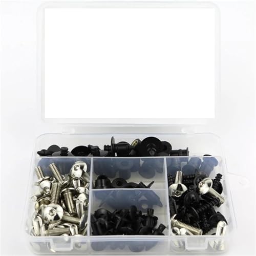 Tornillos de carenado Ninja ZX-10R kit clips carenado acero plata tornillería moto 2011-2018