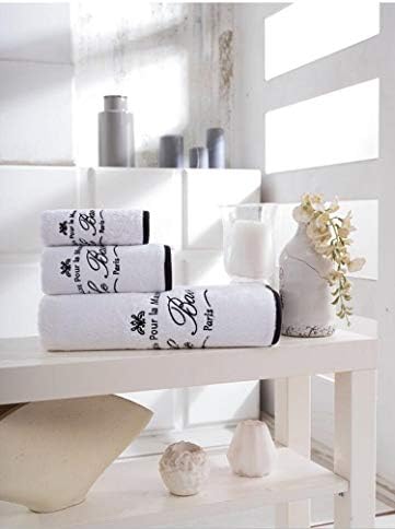 Parador Le Bain Collection Towels, 12 Piece Set - White/Black