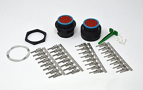 Deutsch HDP20 Bulkhead 31-pin Connector kit, 14-16 AWG Stamped Contacts (Made in USA)