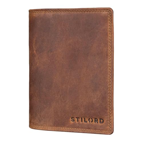 Porte carte cuir STILORD Dima, étui passeport et documents d'exception