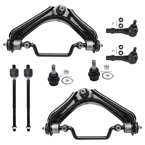 Image of Detroit Axle - 4.6L Front End Control Arms Kit for 2002-2003 Ford Explorer Mercury Mountaineer, Upper Control Arms w /Ball Joint Tie Rod Ends Lower Ball Joints Replacement - 8pc Set