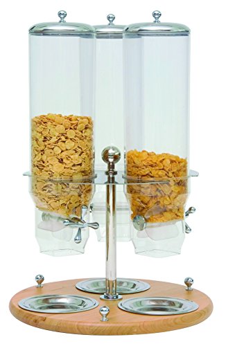 SQUARE DISTRIBUTOR CEREALS SWIVEL TRIPLE WOOD 400205