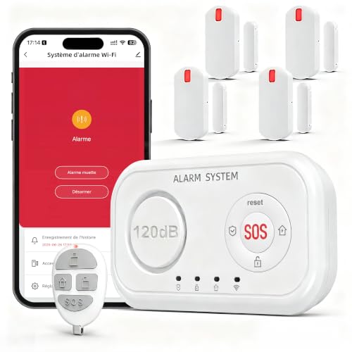 YISEELE Alarme Maison sans Fil: Centrale...