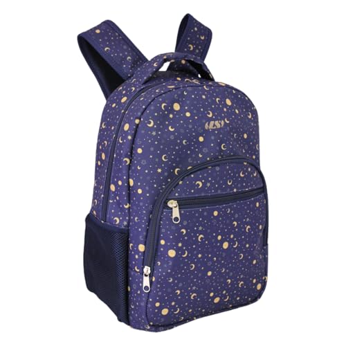 Mochila Escolar Azul Marinho com Estampa Constelação, MO3207