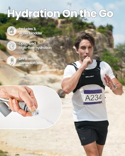 Zelvot Running Vest 1L Lightweight
