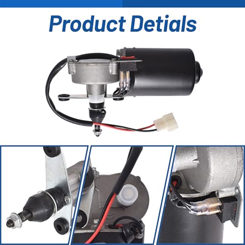 Image of WFLNHB 12V Electric Windshield Wiper Motor Kit Replacement for Polaris RZR Replacement for Kawasaki Replacement for Can Am