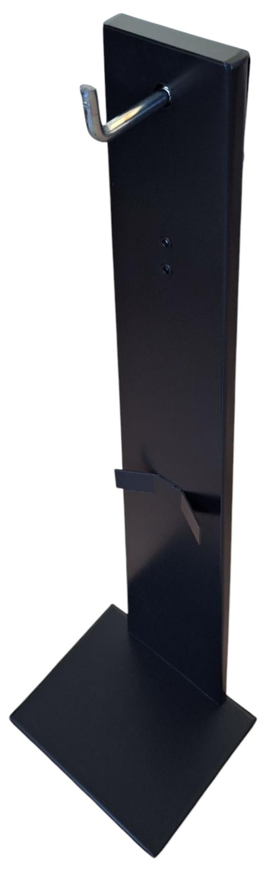 FERRETELIX® Soporte de pie extintor 6 kg ABC y 2 kg CO2 compatible con los dos tipos de enganche de pared COLOR NEGRO