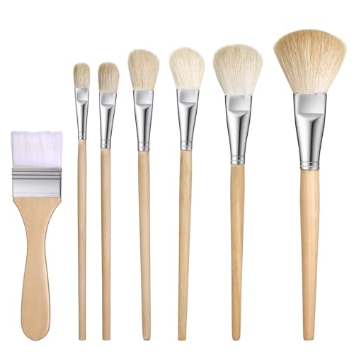 Mop Brush for Acrylic Painting, 7 Pieces Versatile Blending Brush