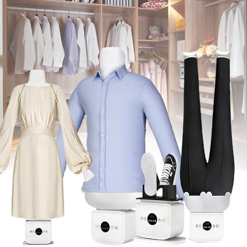 NzEupno Planchadora AutomáTica, Secado De Prendas con Vapor, Temperatura Y Temporizador Ajustables, Planchado Inteligente Manos Libres para Camisas, Pantalones Y Zapatos De Todas Las Tallas C