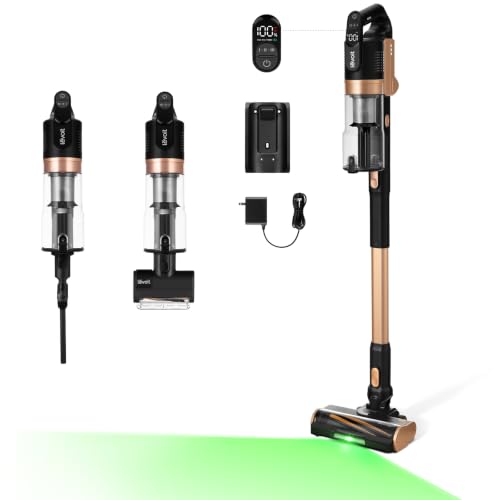 Image of Levoit VortexIQ Pro Cordless Vacuum, Ultra Suction, 60-Min, Upgrade | Mini Motorized Brush, NeoSight Green Light Dust Reveal, Anti-Tangle Brush, Self-Standing, 180 Lay-Flat Design, HEPA Filter