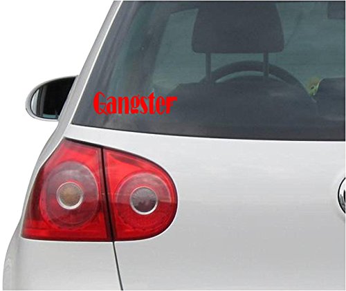 INDIGOS UG Autocollant JDM - Die Cut - Gangster - Mafia Crime organisé - Voiture, Camion, Ordinateur Portable, Vinyle - 139 mm x 40 mm - Cadeau de Tuning pour Ordinateur Portable