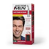 Just For Men Easy Comb-In Color (Formerly Autostop), Gray Hair Coloring for Men with Comb Applicator - Dark Brown, A-45 (Packaging May Vary)