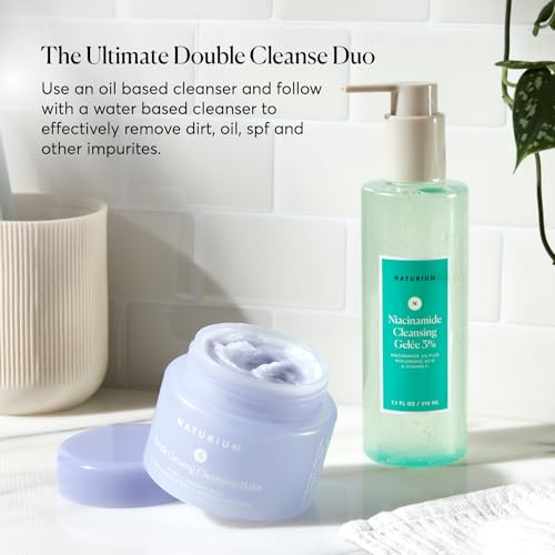 Naturium Purple Ginseng Cleansing Balm Plus Plant-Based Esters & Linoleic-Rich Oils, Smoothing Face Wash, 3.0 oz - image 5