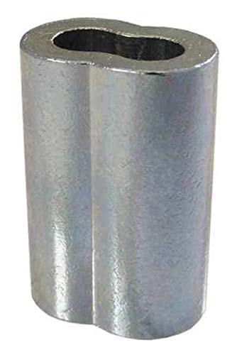 QUARKZMAN Manguito De Crimpado Para Cable De Acero 10 Mm | 8 Piezas De Cobre Dorado De 14x15 Mm, Resistente Al óxido Y Fácil De Instalar