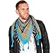 LOVARZI Shemagh Scarf Men Cotton Desert Tactical Neck Gaiter Scarf Blue Bandana Keffiyeh rainbow arabic - Hiking Paintball Stuff - Face Cover up for Dust Sand
