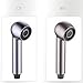 EarlyGlintsCX Kitchen Faucet Pull Out Spray Head, G1/2 Thread Universal Replacement Part - 2-Function Powerful Stream & Aerated Flow, Easy Tool-Free Installation, Durable ABS Plastic (Brushed Nickel)