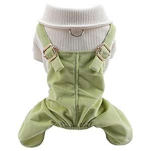 THINCAN Cord Jumpsuit Hunde-Verkleidung mit Trägern