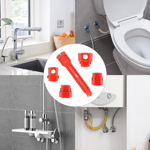 ASMIZ 14 in 1 Multifunctional Sink Wrench, Tap Spanner for Tight Space, Plumbing Pipe Spanner Tool for Toilet Bowl/Sink/Bathroom/Kitchen Plumbing Wrench Spanner 7 ASMIZ 14 in 1 Multifunctional Sink Wrench, Tap Spanner for Tight Space, Plumbing Pipe Spanner Tool for Toilet Bowl/Sink/Bathroom/Kitchen Plumbing Wrench Spanner - Image 7