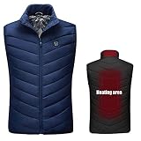 TOTLAC Chaleco Calefactor infrarrojo para Exteriores, Chaqueta Lavable para Hombres y Mujeres, Ropa térmica eléctrica de Invierno, Chaleco para Deportes de Senderismo