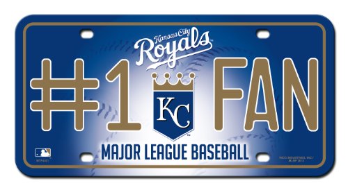 Rico Industries MLB Kansas City Royals #1 Fan Metal Tag