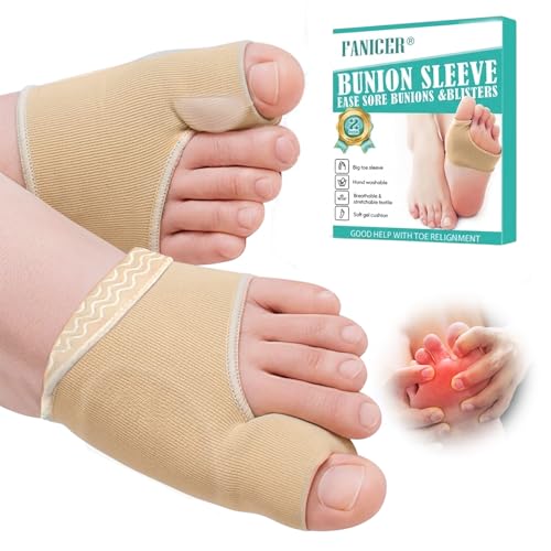 2 pezzi Correttore Alluce Valgo con Cuscinetto in Silicone, Fascia Antiscivolo – Supporto Giorno e Notte